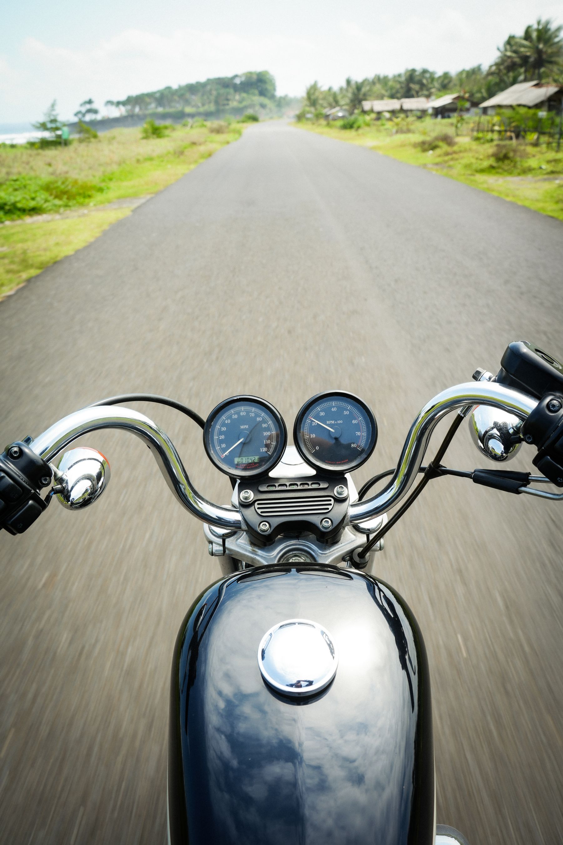Open road with a long view ahead